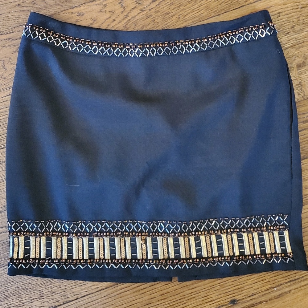 Black beaded skirt